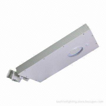 All-in-one integrated solar LED garden light, 15W power, with motion sensor